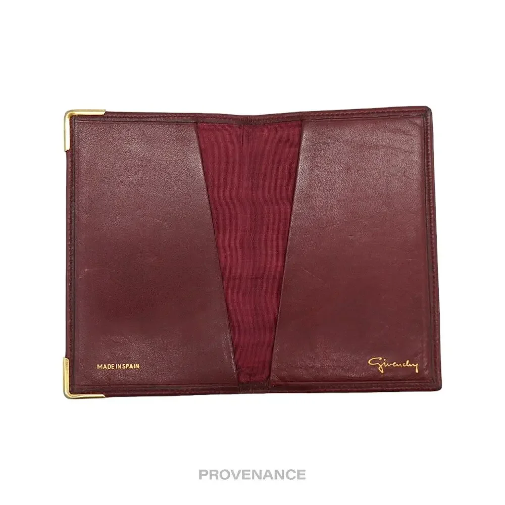 🔴 Givenchy Pocket Organizer Wallet - Red Leather